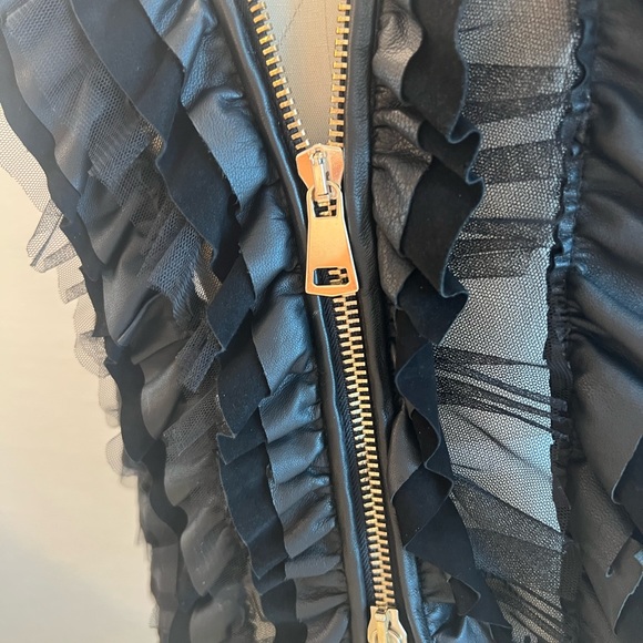 Fancy James Leather and Tulle Jacket Size M Unique Custom - Picture 2 of 9